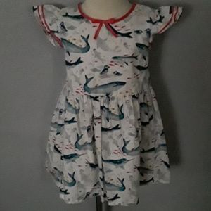 4T Toddler Girls' Sea Creature A Line Dress